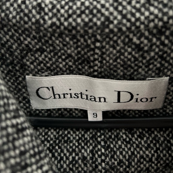 Black Christian Dior Cape Jacket Size 9 - Picture 3 of 5